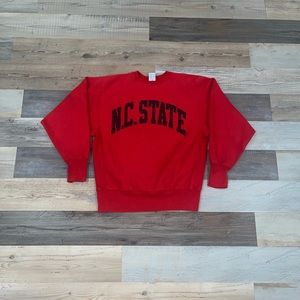 Vintage 90s champion N.C state reverse weave sweatshirt